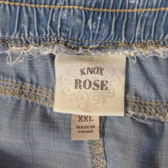 KNOX ROSE High Rise Paisley Drawstring Jogger Size XXL Lightweight 100% Lyocell - Picture 4 of 12